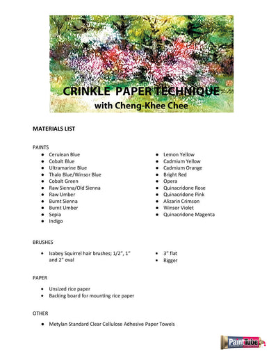 Cheng-Khee Chee: Crinkle Paper Technique