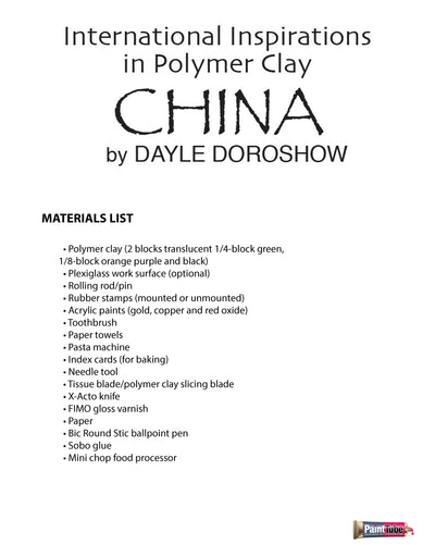 Dayle Doroshow: International Inspirations in Polymer Clay - China