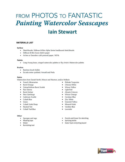 Iain Stewart: From Photos to Fantastic - Painting Watercolor Seascapes