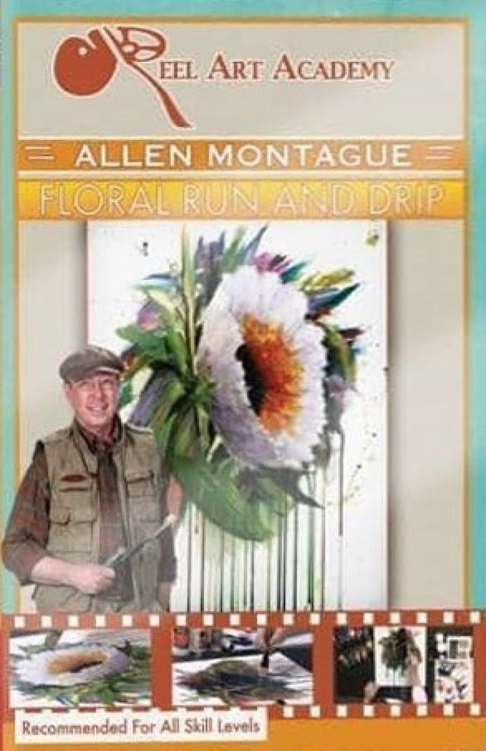 Allen Montague: Floral Run and Drip Acrylics